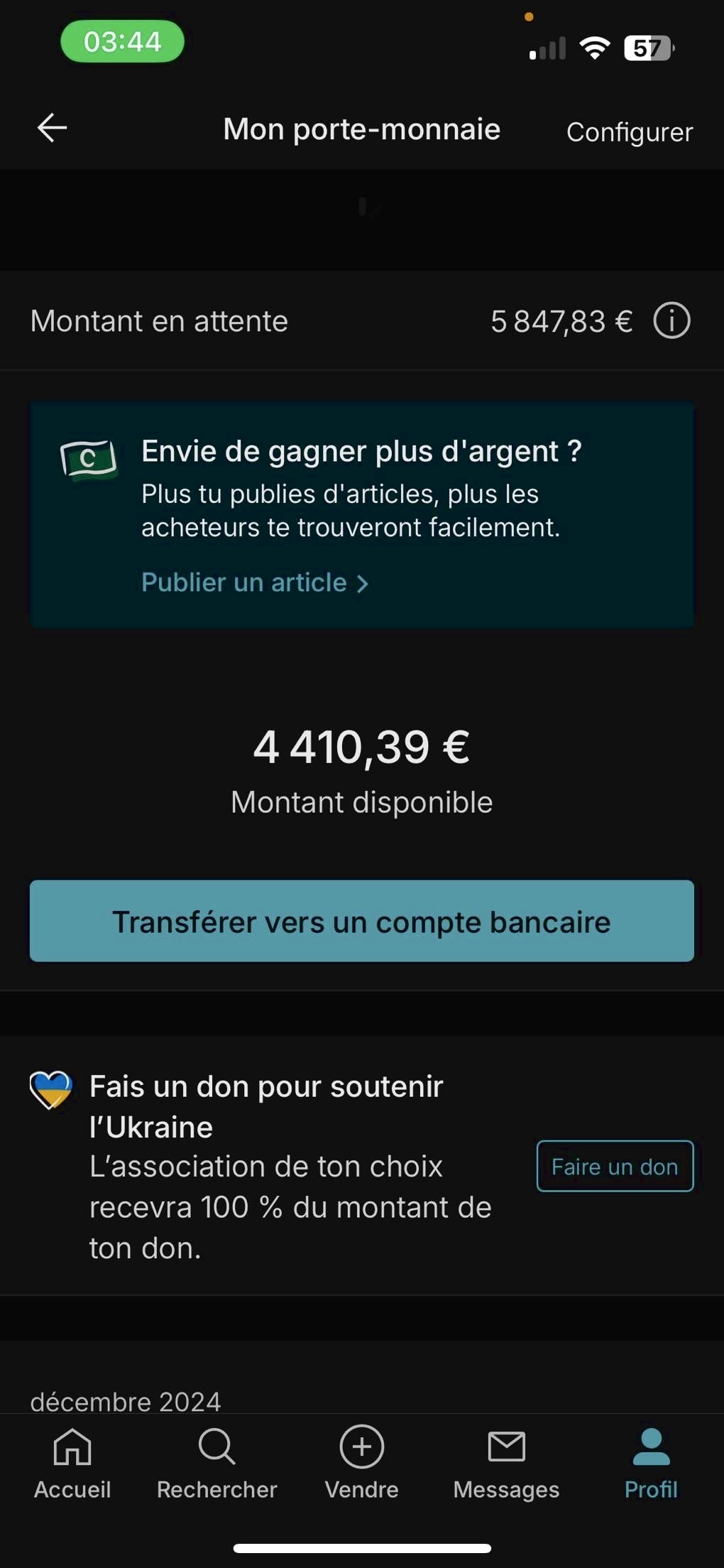 Message client satisfait